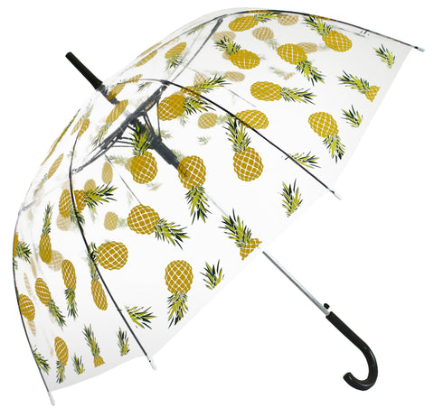 Yellow Pineapple Transparent Umbrella - Blooms of London - Designs inspired by nature
