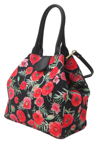 Zara Poppy Design Handbag - Blooms of London - Designs inspired by nature