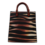 Zebra Print Tote Handbag