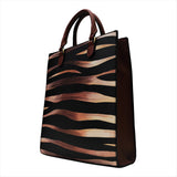 Zebra Print Tote Handbag